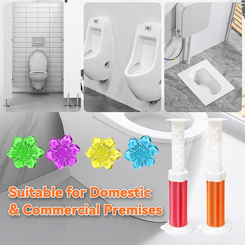 84-Flower Toilet Gel Stamp — 6-in-1 Fresh & Clean System