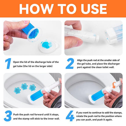 84-Flower Toilet Gel Stamp — 6-in-1 Fresh & Clean System